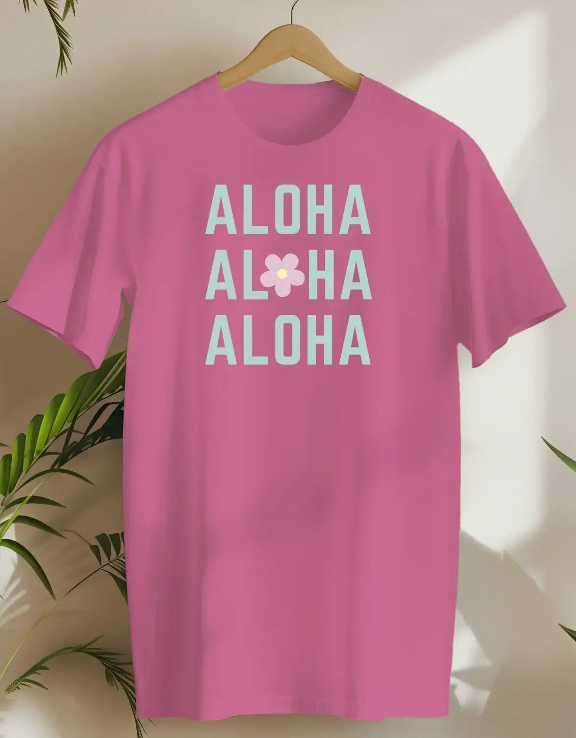 Aloha Aloha Aloha Flower-T-shirt-Azalea-AMCC.STORE