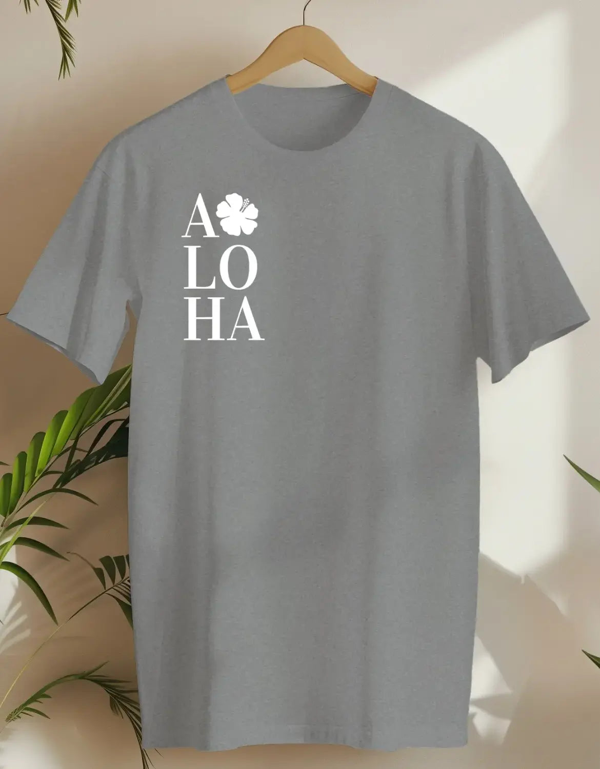 Aloha Flower-T-shirt-Rs Sport Grey-AMCC.STORE