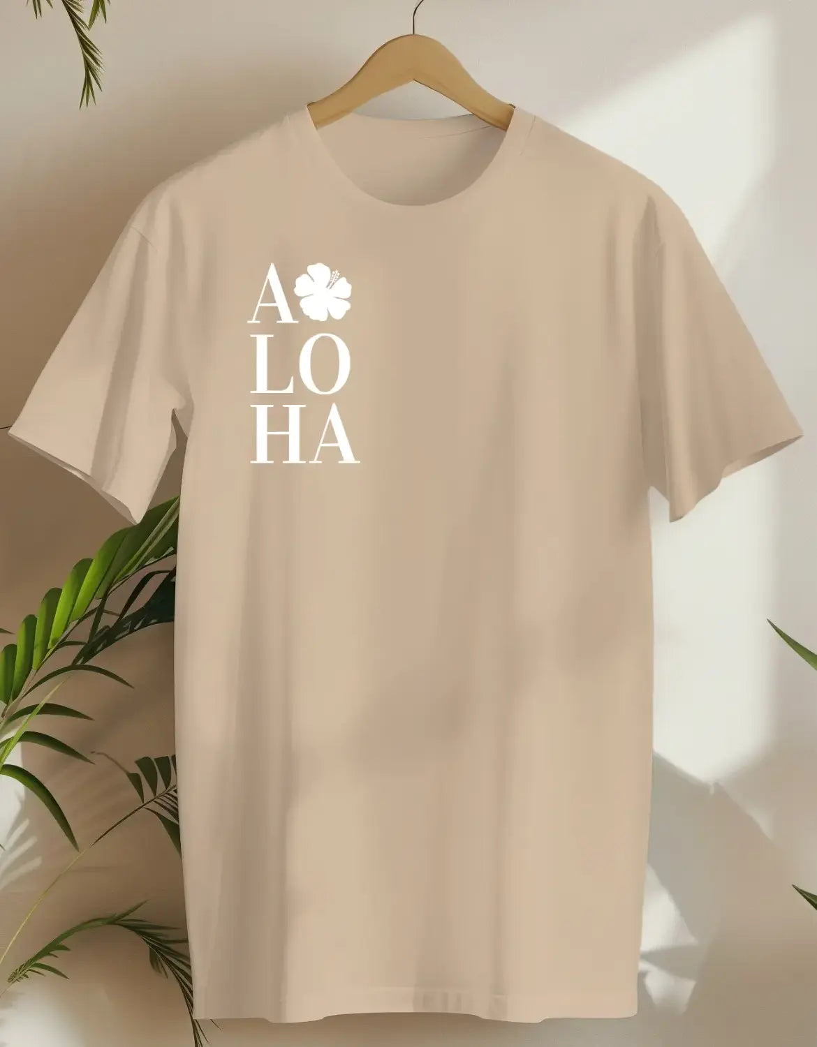 Aloha Flower-T-shirt-Sand-AMCC.STORE