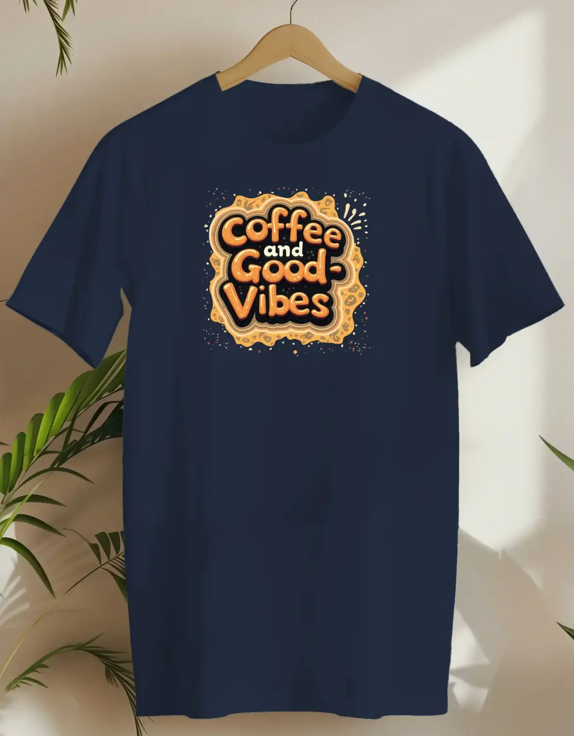 Coffee And Good Vibes 6-T-shirt-Navy-AMCC.STORE