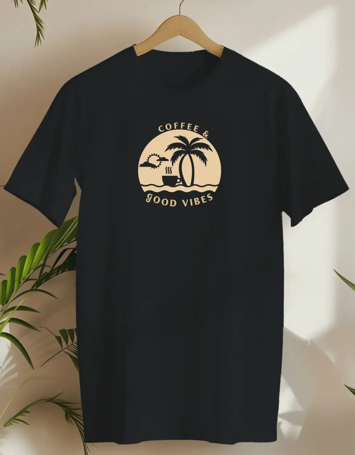 Coffee And Good Vibes 8-T-shirt-Black-AMCC.STORE