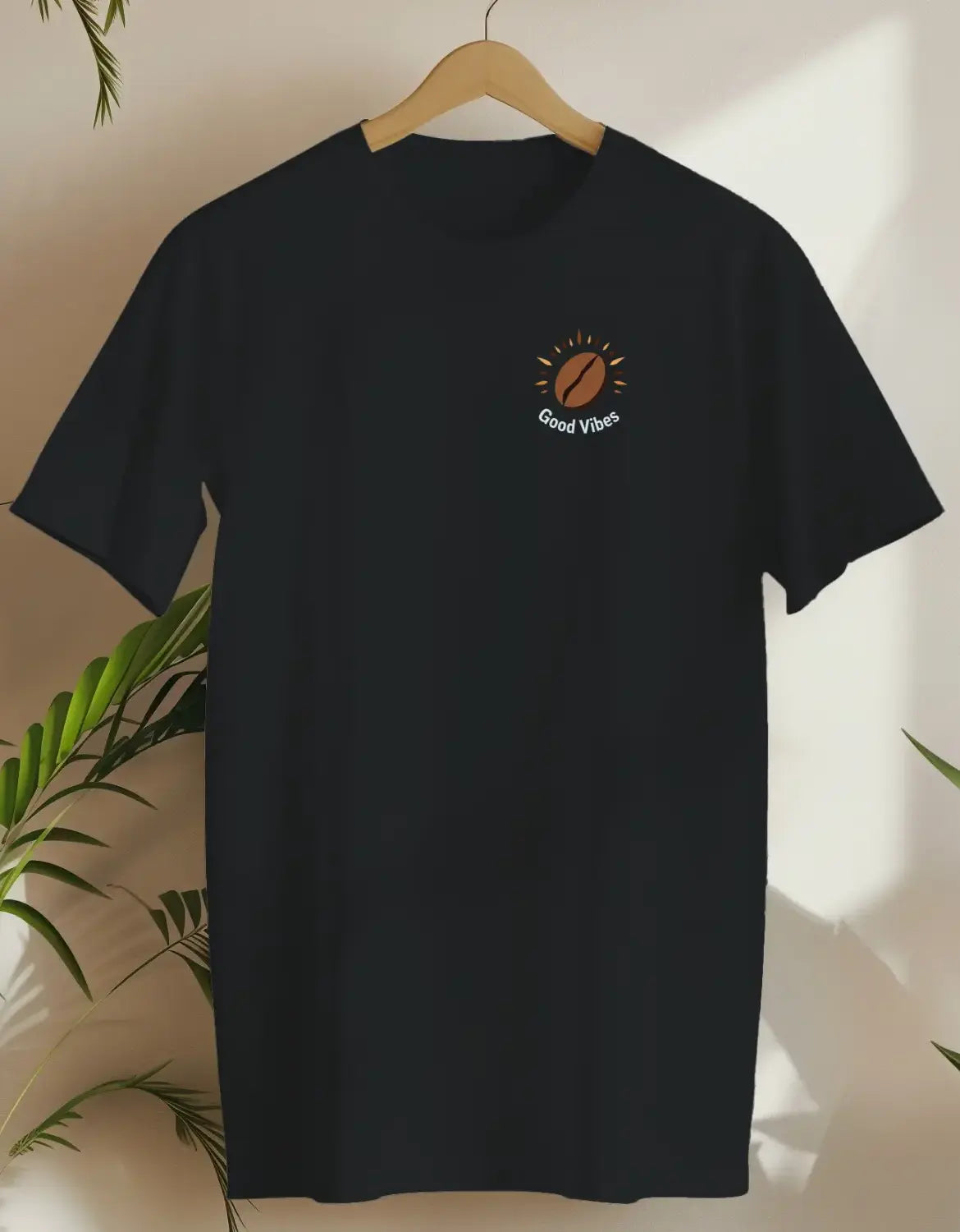 Coffee Bean Good Vibes-T-shirt-Black-AMCC.STORE