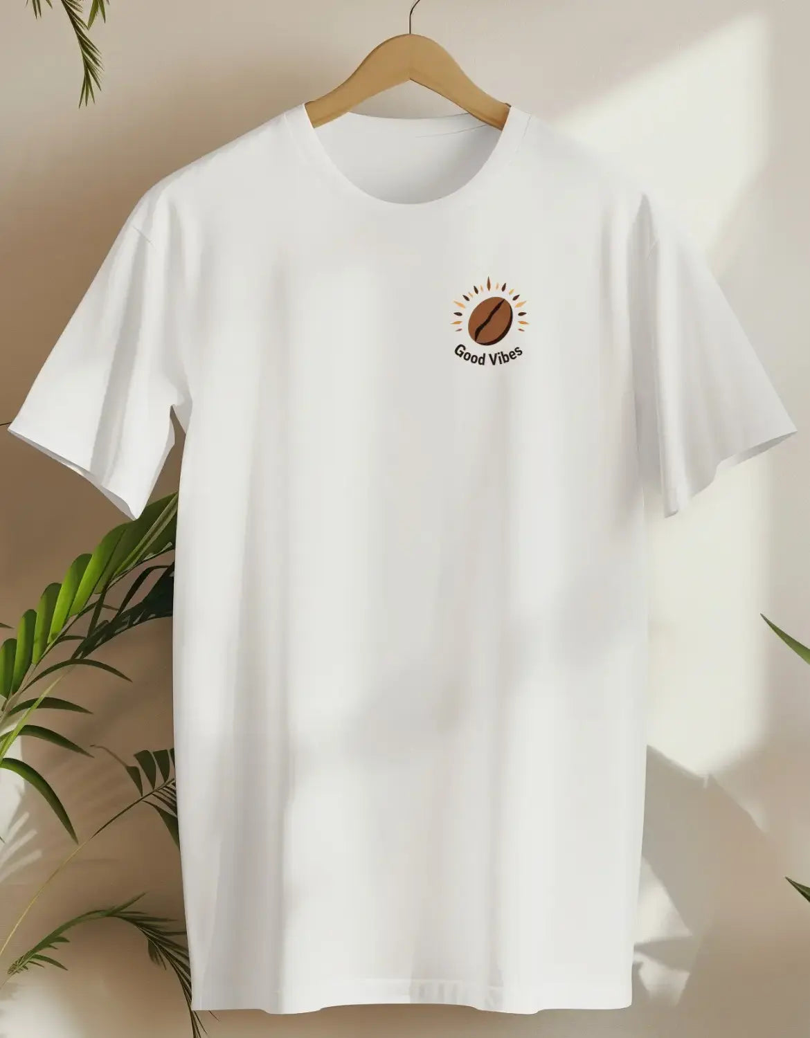 Coffee Bean Good Vibes-T-shirt-White-AMCC.STORE