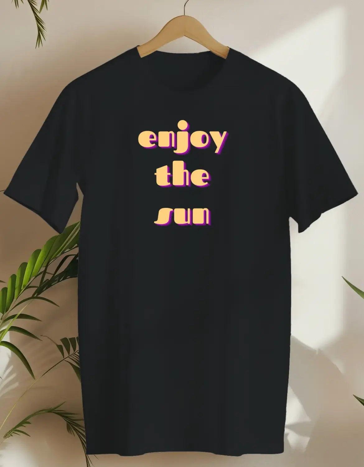 Enjoy The Sun-T-shirt-Black-AMCC.STORE