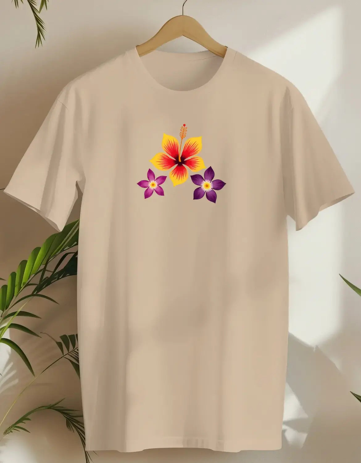 Flowers-T-shirt-Sand-AMCC.STORE