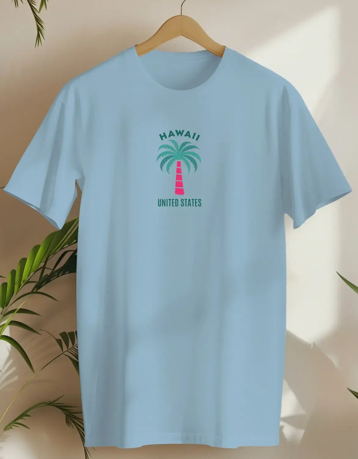 Hawaii United States-T-shirt-Light Blue-AMCC.STORE
