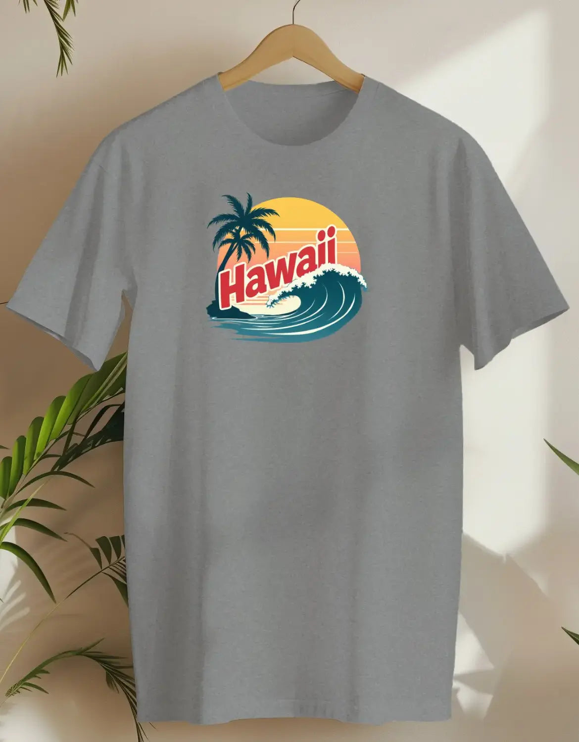Hawaii Wave-T-shirt-Rs Sport Grey-AMCC.STORE