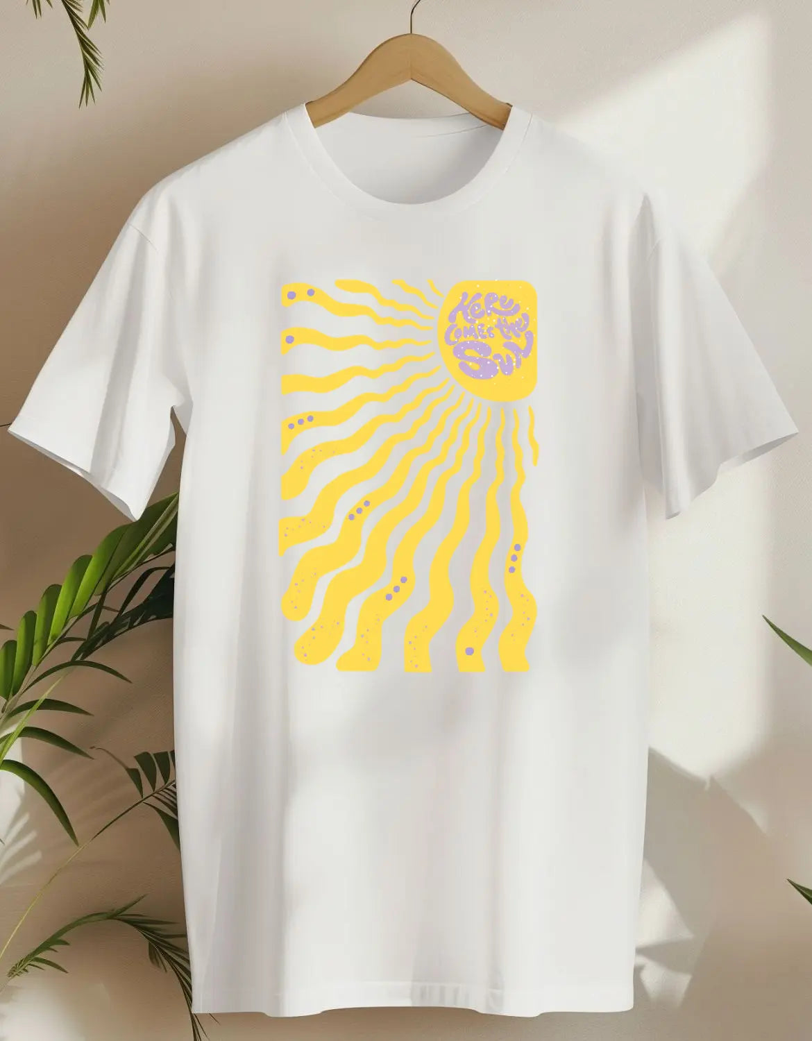 Here Comes The Sun-T-shirt-White-AMCC.STORE