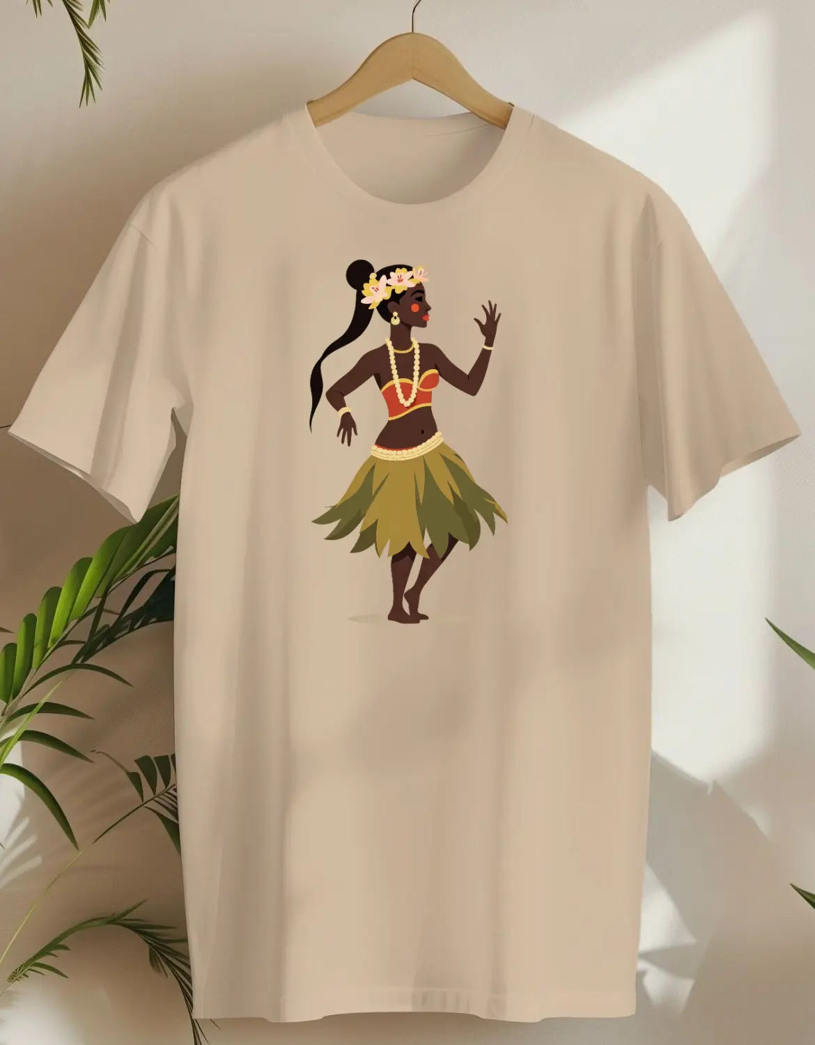 Hula Abstract-T-shirt-Sand-AMCC.STORE