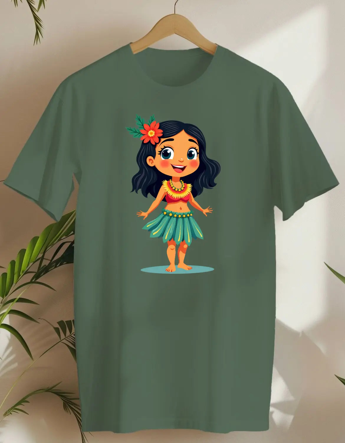 Hula Joy 3-T-shirt-Military Green-AMCC.STORE