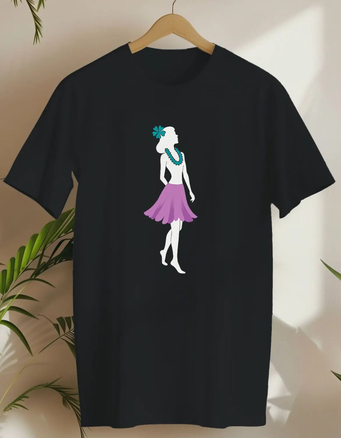 Hula Silhouette-T-shirt-Black-AMCC.STORE