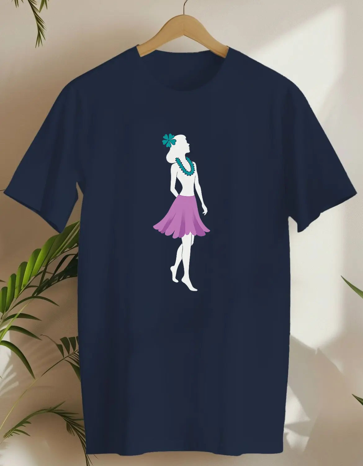 Hula Silhouette-T-shirt-Navy-AMCC.STORE