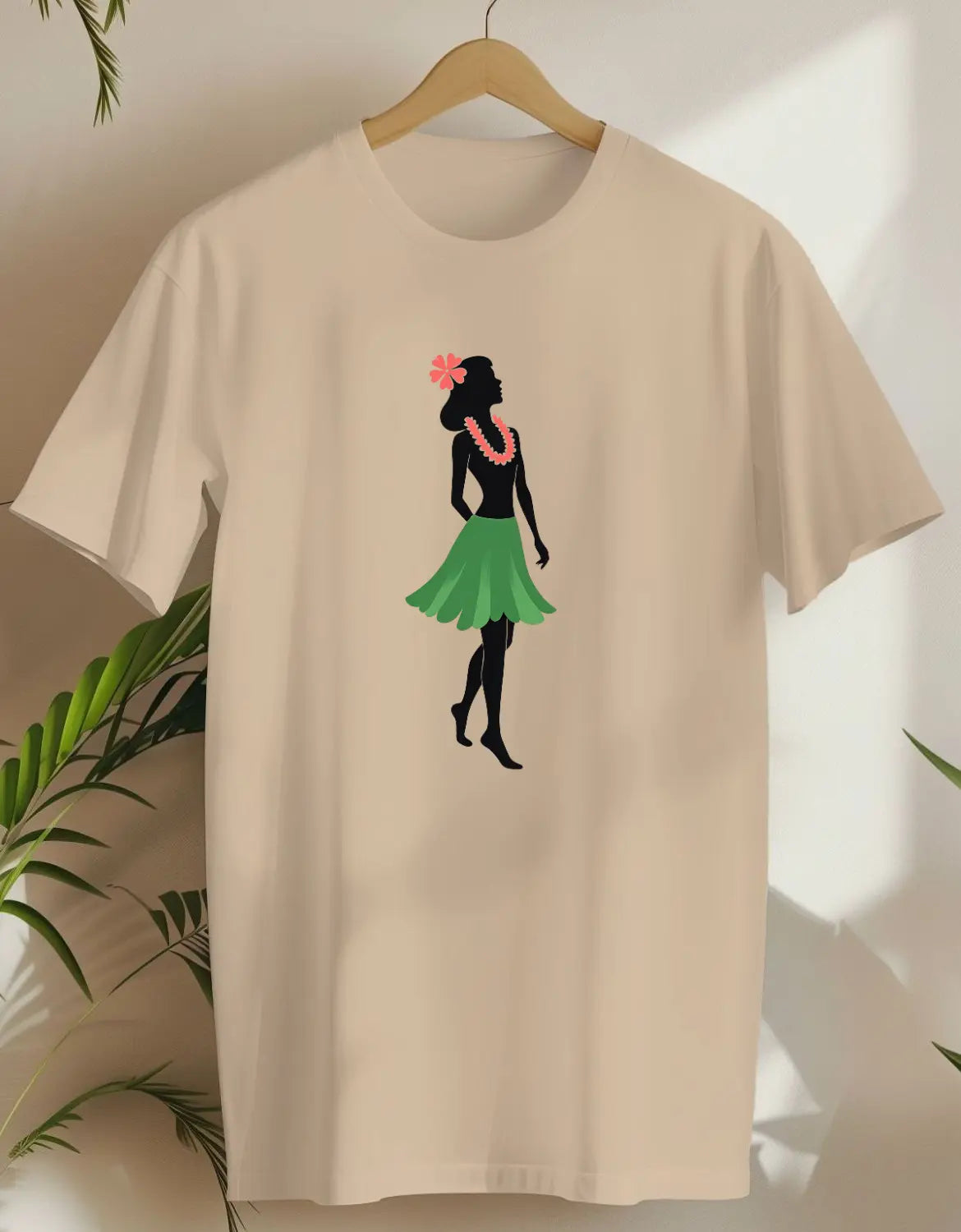 Hula Silhouette-T-shirt-Sand-AMCC.STORE