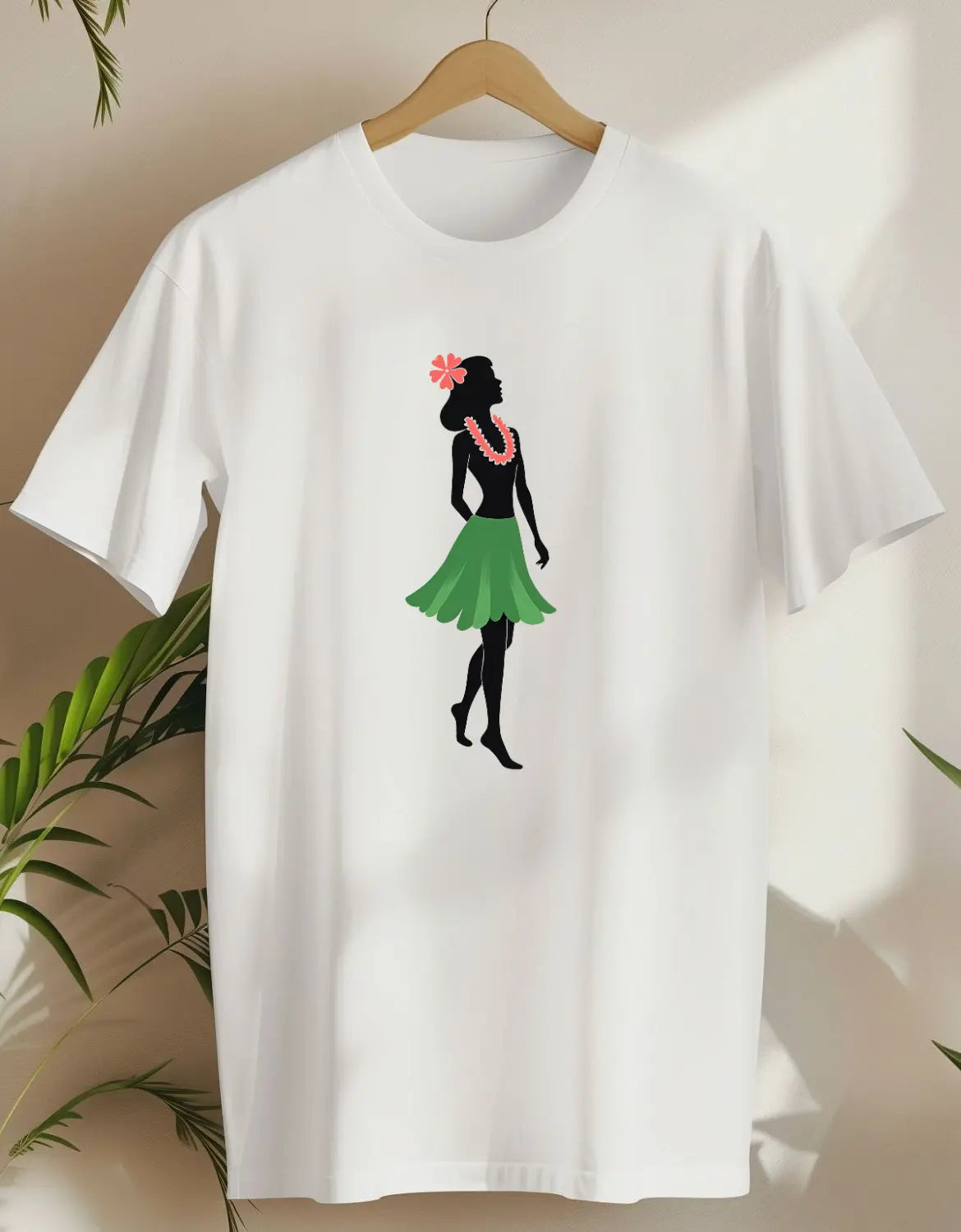 Hula Silhouette-T-shirt-White-AMCC.STORE