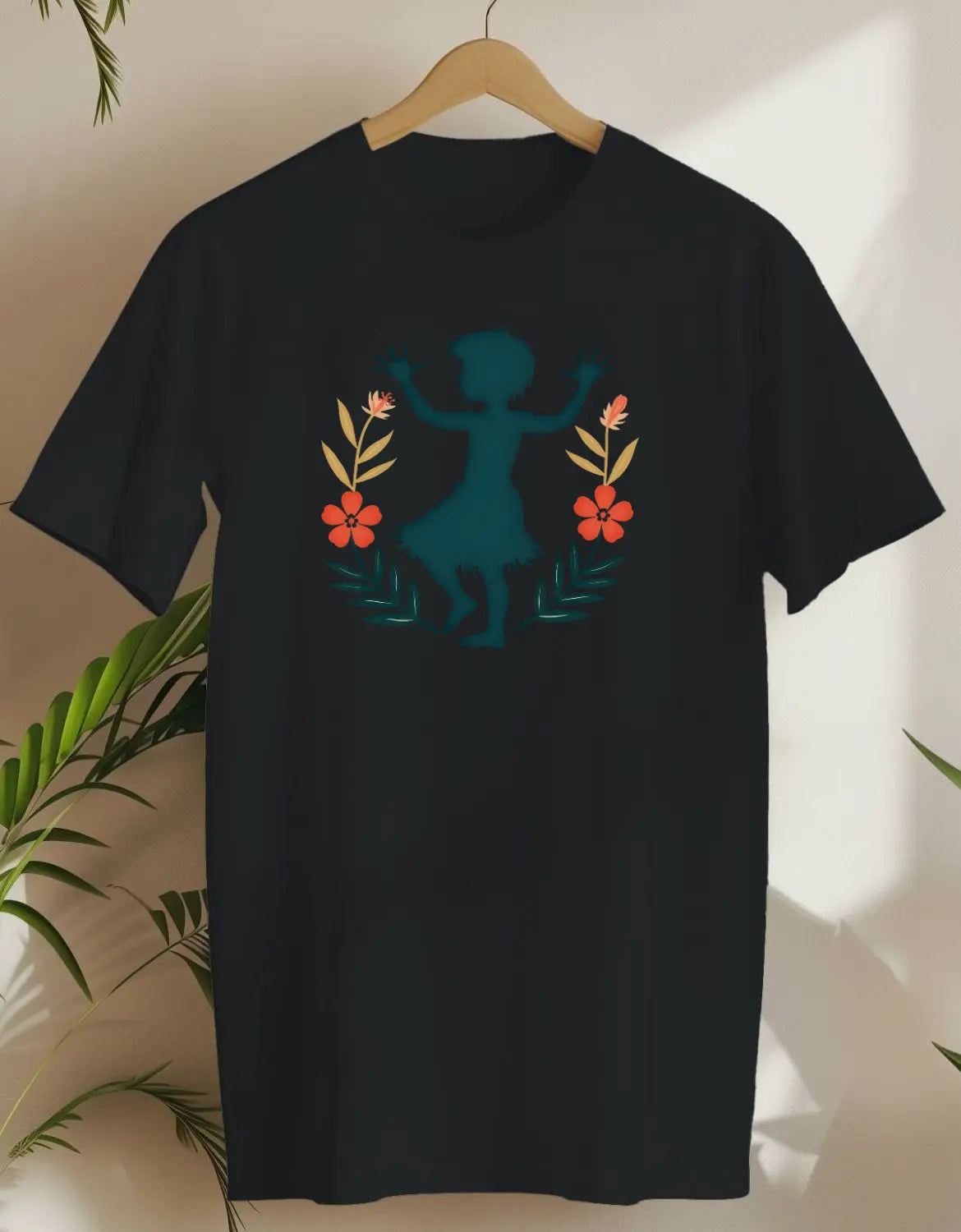 Hula Tropical-T-shirt-Black-AMCC.STORE