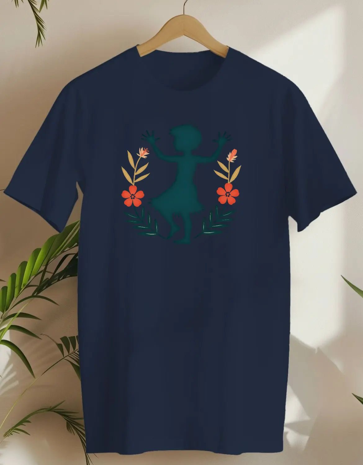 Hula Tropical-T-shirt-Navy-AMCC.STORE