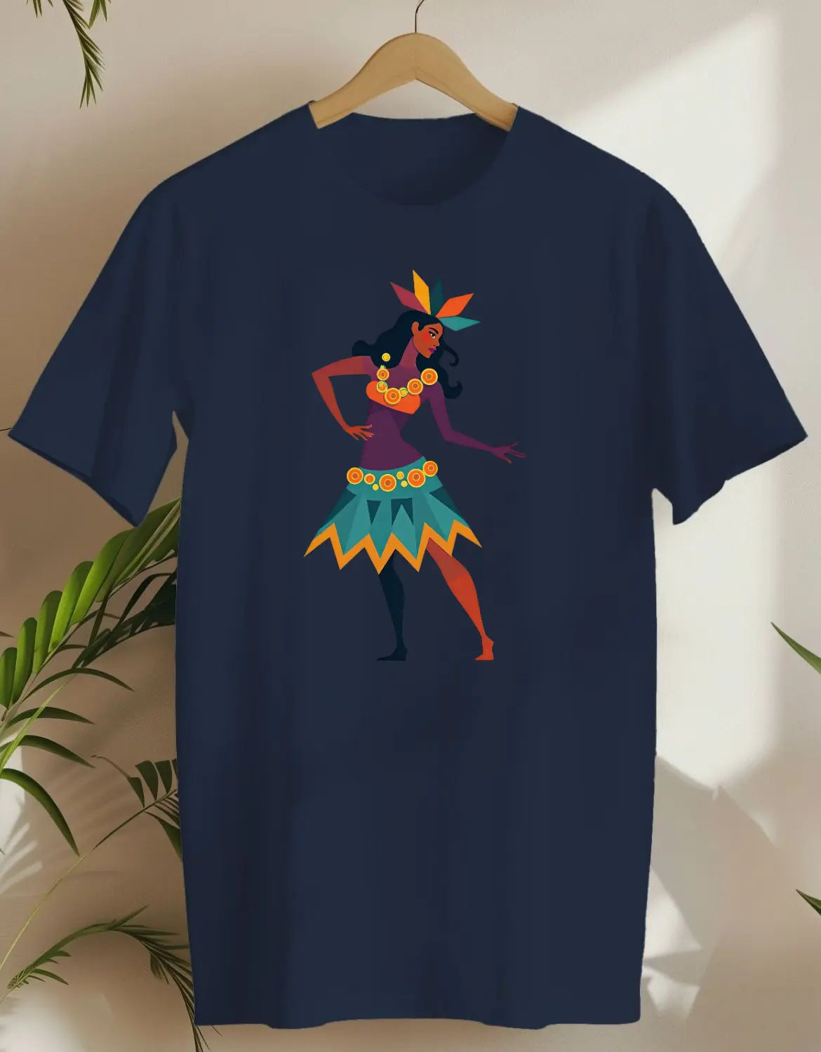 Hula Vibe-T-shirt-Navy-AMCC.STORE
