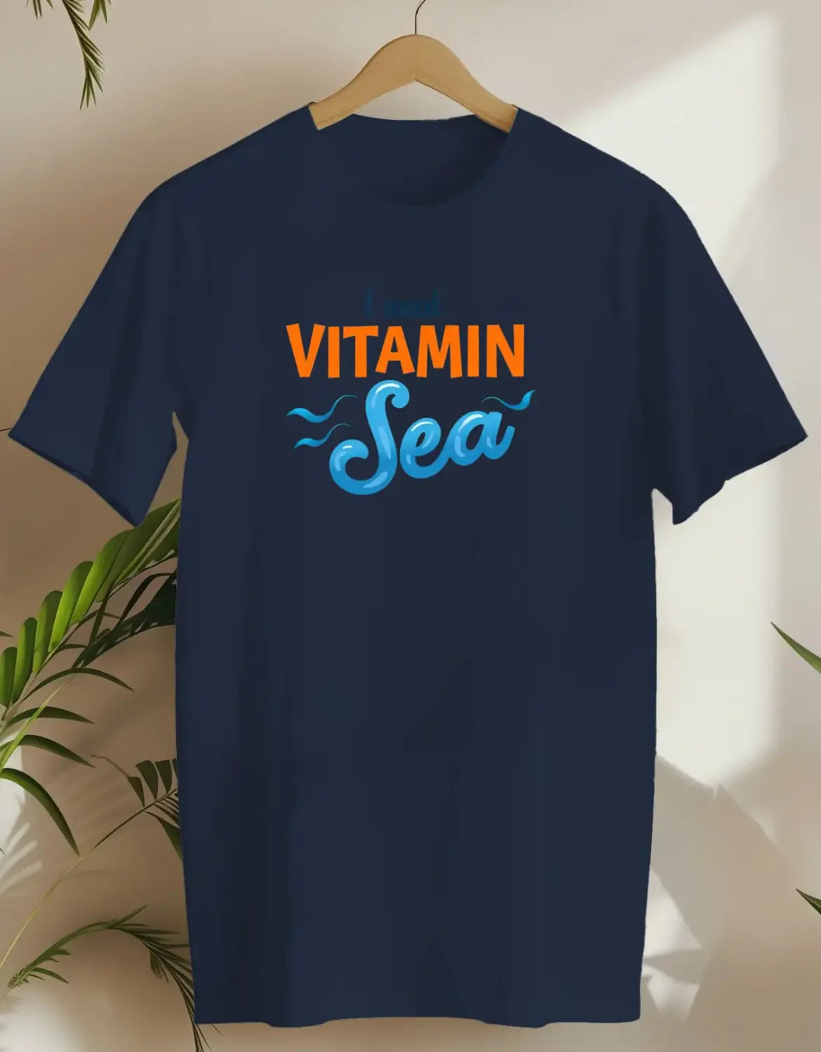 I Need Vitamin Sea 2-T-shirt-Navy-AMCC.STORE