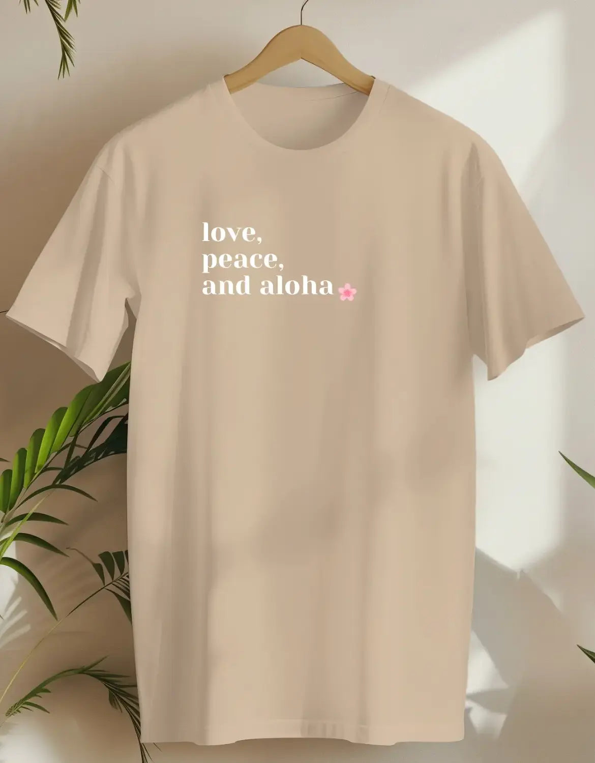 Love Peace And Aloha-T-shirt-Sand-AMCC.STORE