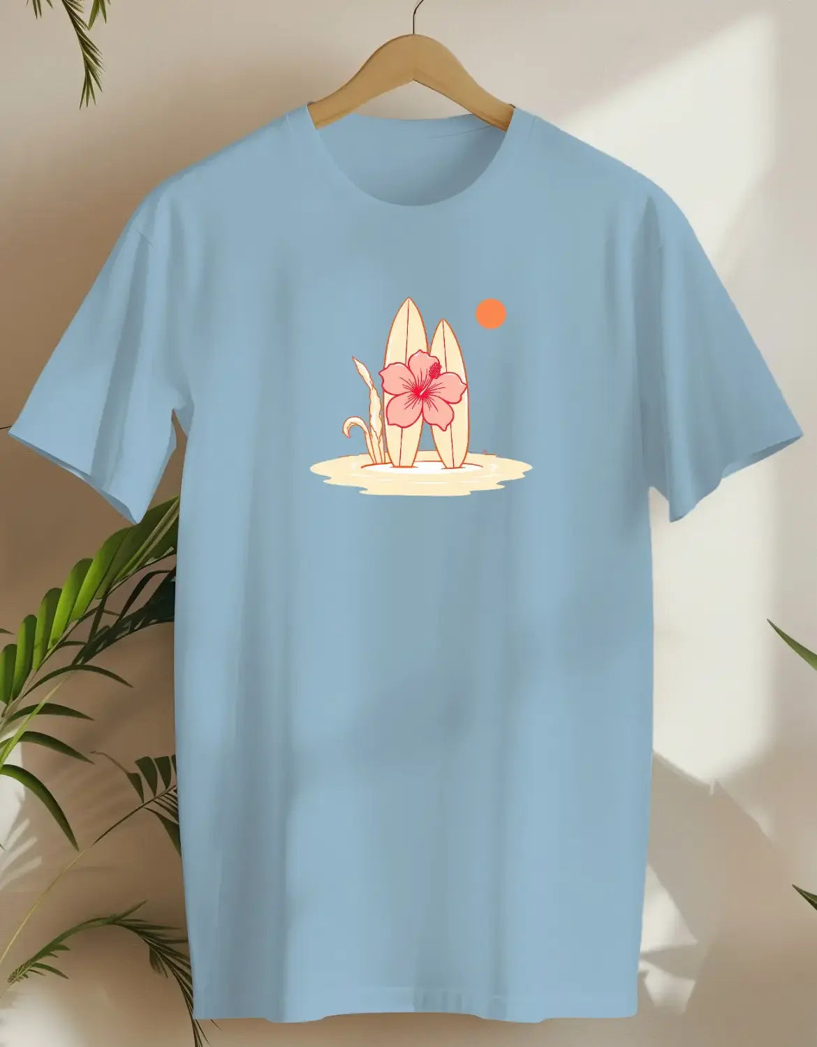 Luau Bliss-T-shirt-Light Blue-AMCC.STORE