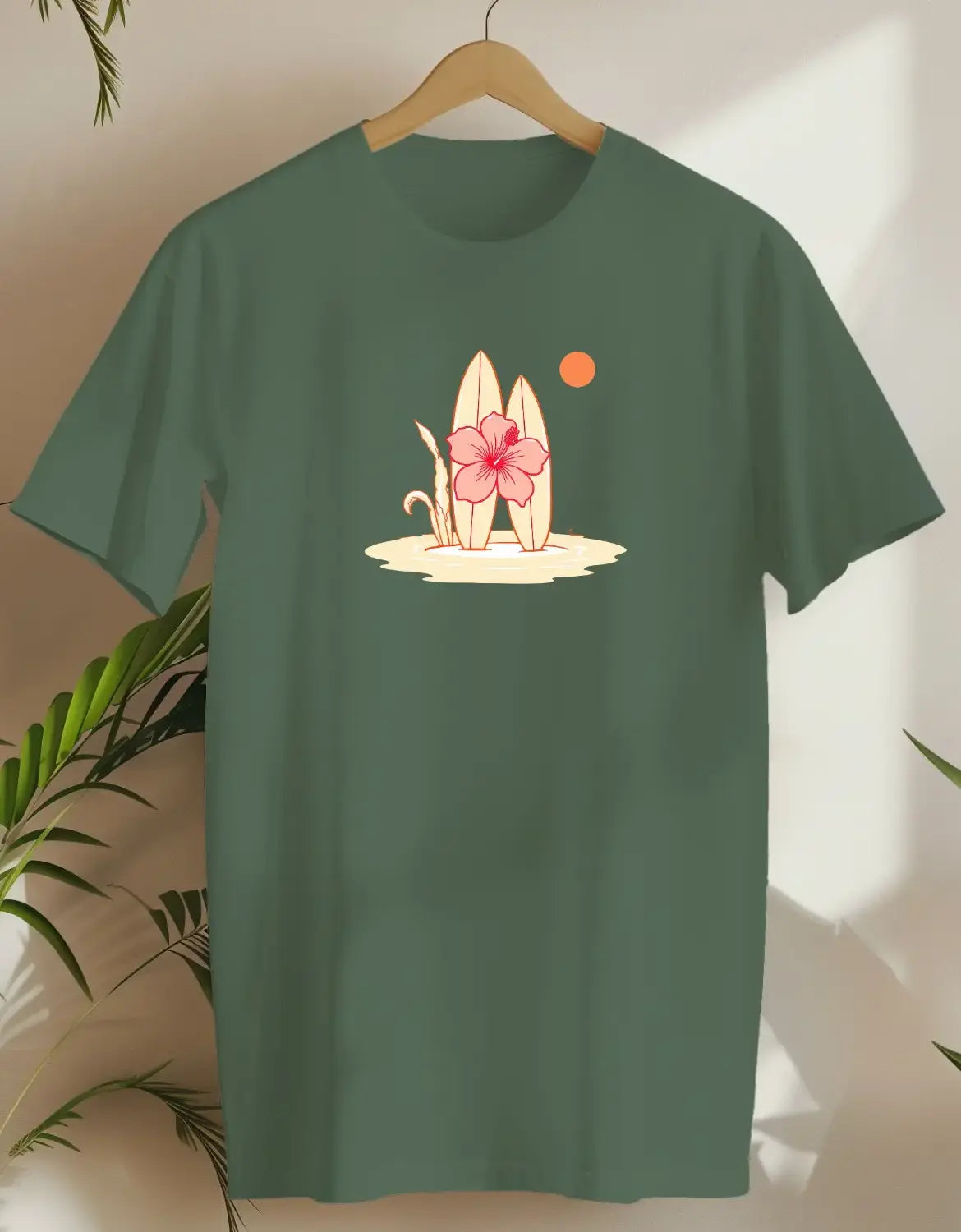 Luau Bliss-T-shirt-Military Green-AMCC.STORE