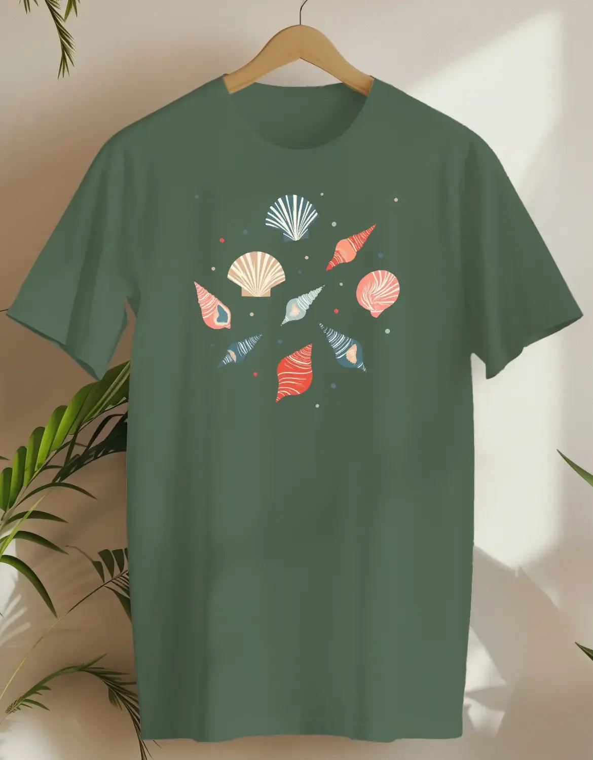 Nostalgic Shellscape-T-shirt-Military Green-AMCC.STORE