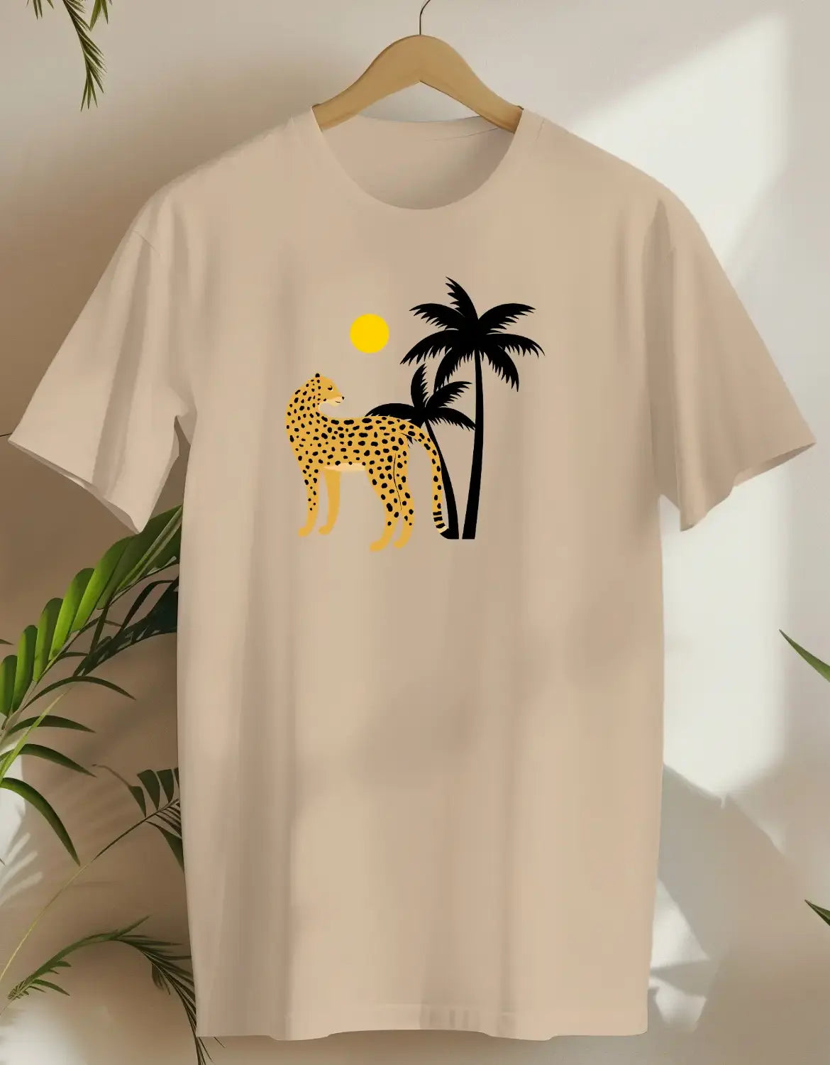 Palm Cat 2-T-shirt-Sand-AMCC.STORE