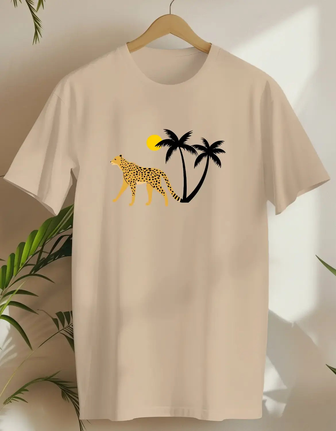 Palm Cat 3-T-shirt-Sand-AMCC.STORE