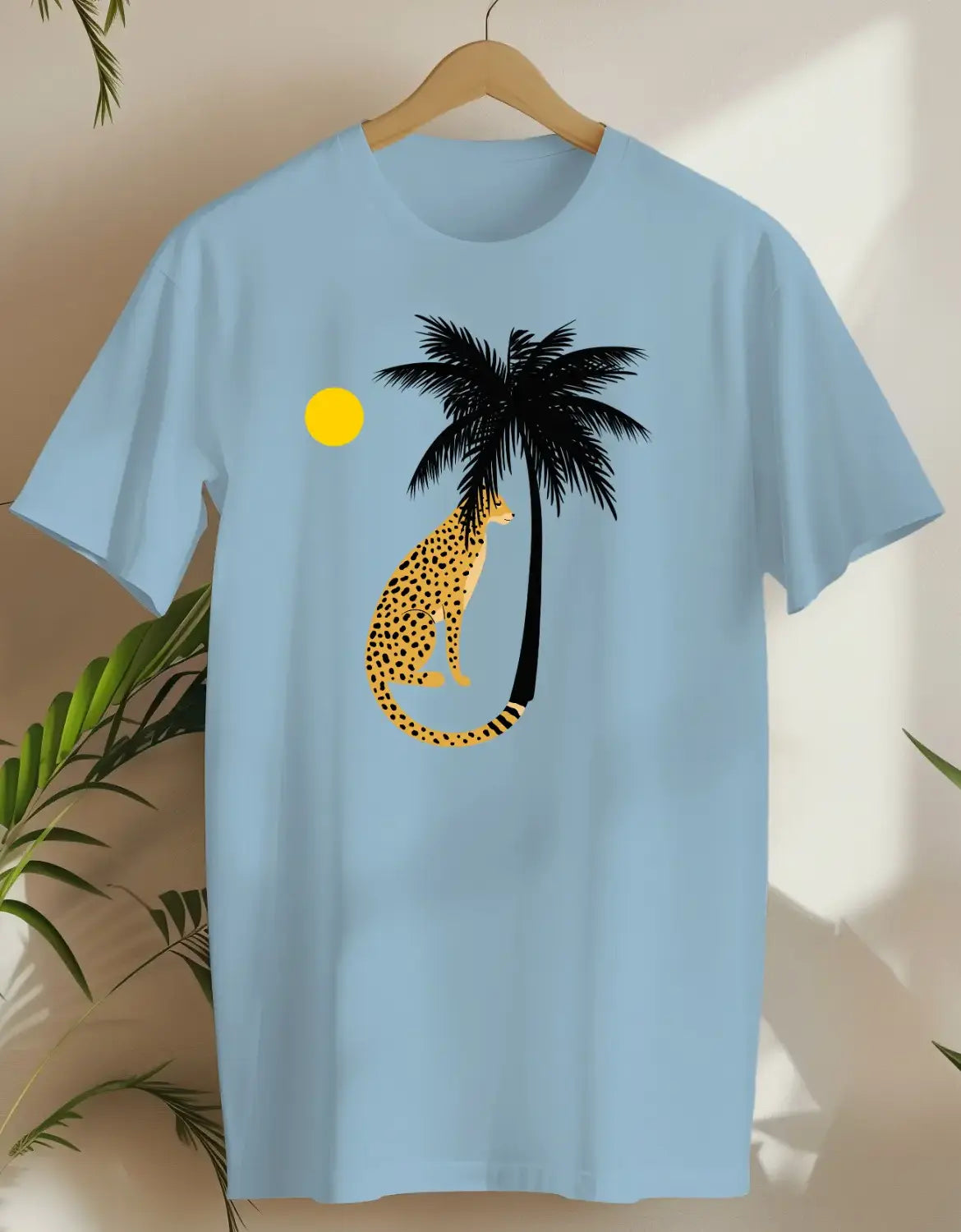 Palm Cat 5-T-shirt-Light Blue-AMCC.STORE