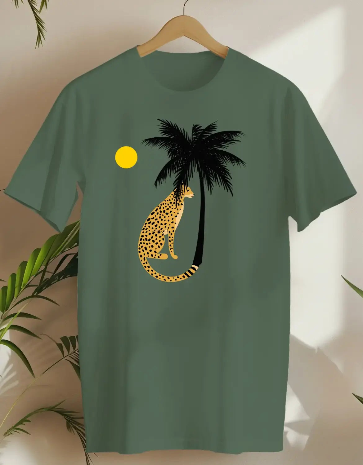 Palm Cat 5-T-shirt-Military Green-AMCC.STORE