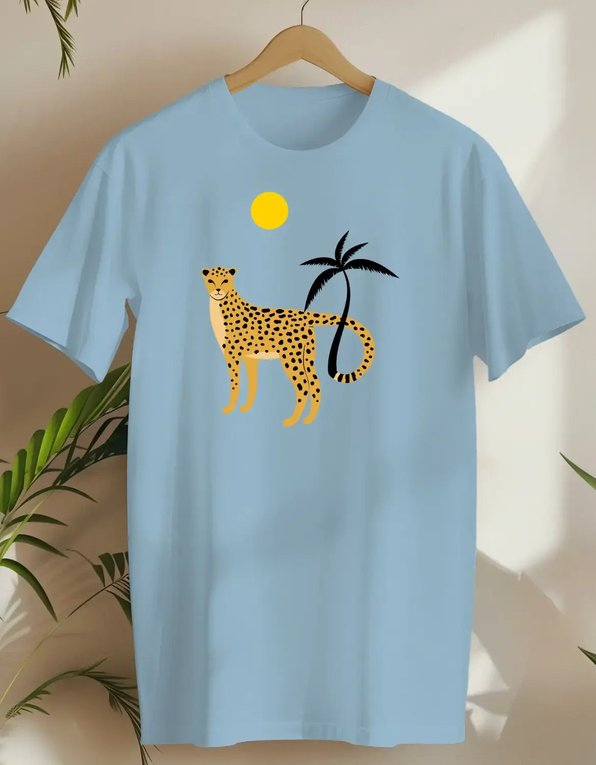 Palm Cat 6-T-shirt-Light Blue-AMCC.STORE
