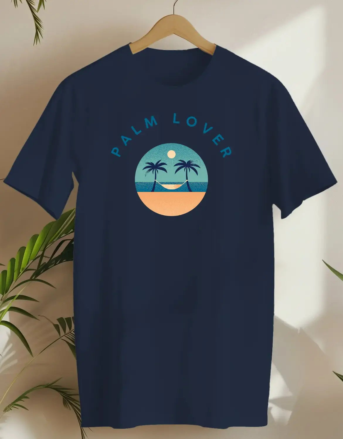 Palm Lover-T-shirt-Navy-AMCC.STORE