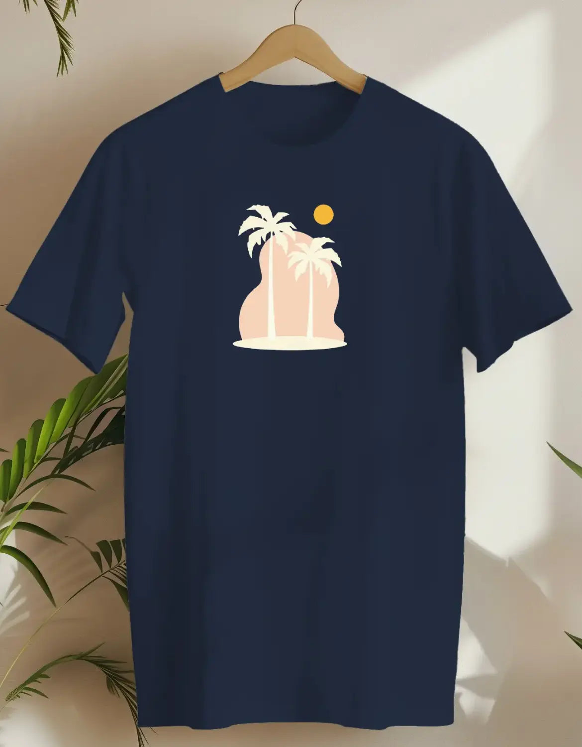 Palm Oasis-T-shirt-Navy-AMCC.STORE