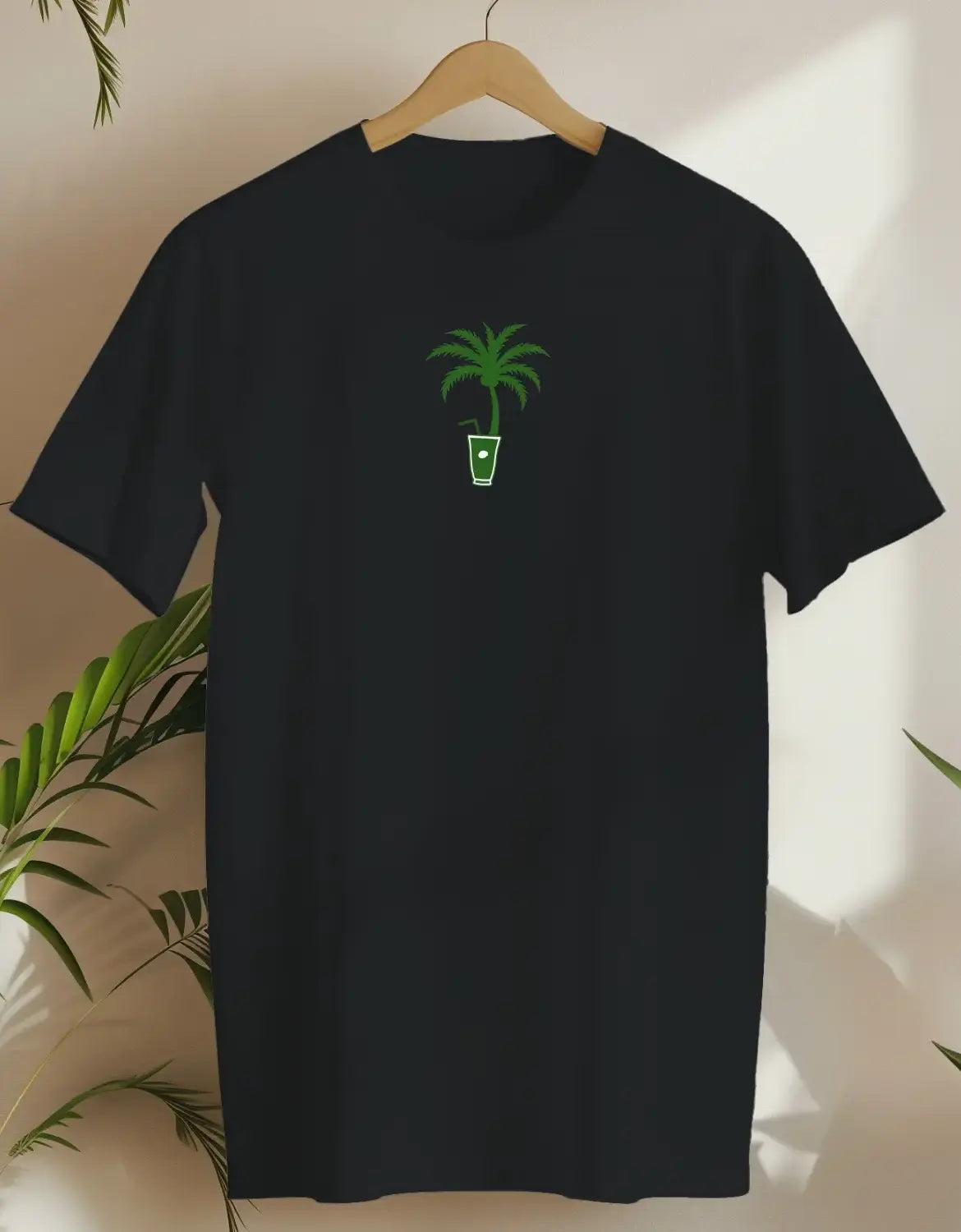 Palm Sip-T-shirt-Black-AMCC.STORE