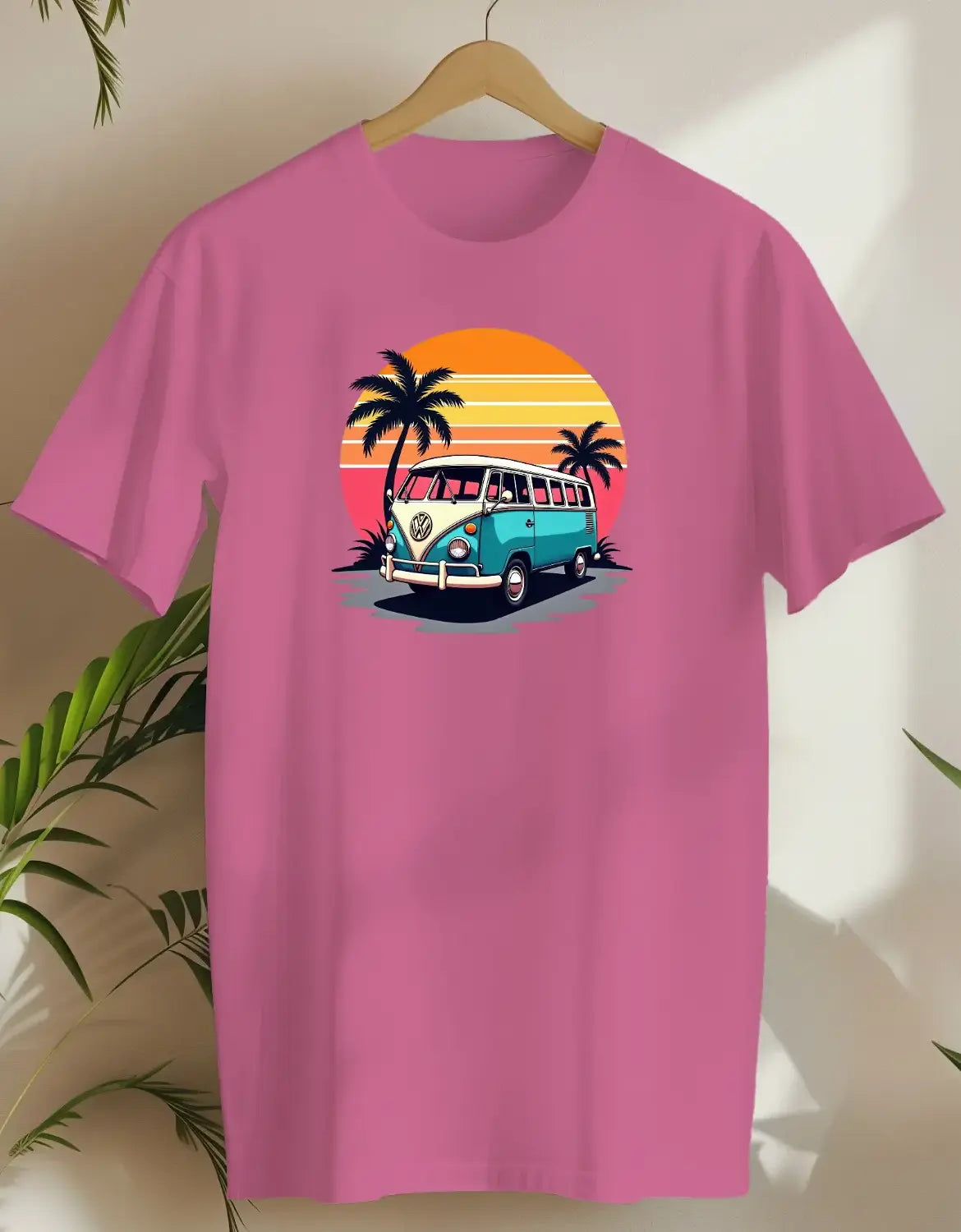Retro Beach Van-T-shirt-Azalea-AMCC.STORE