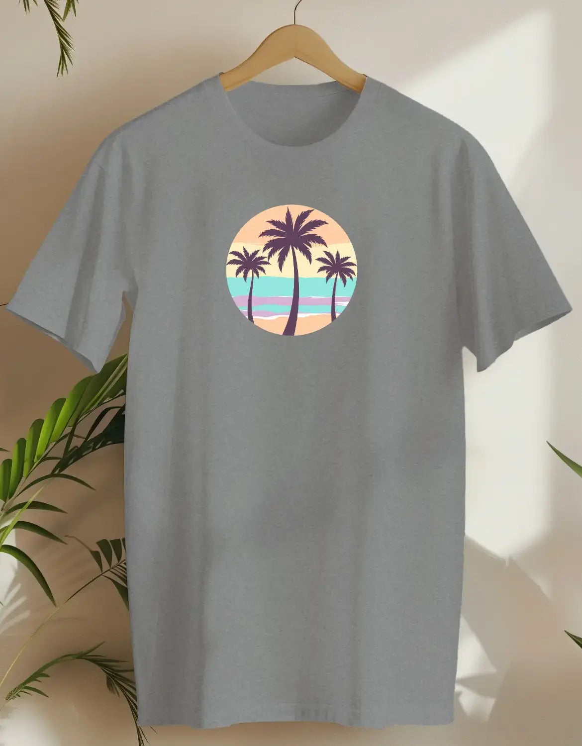 Retro Palms-T-shirt-Rs Sport Grey-AMCC.STORE