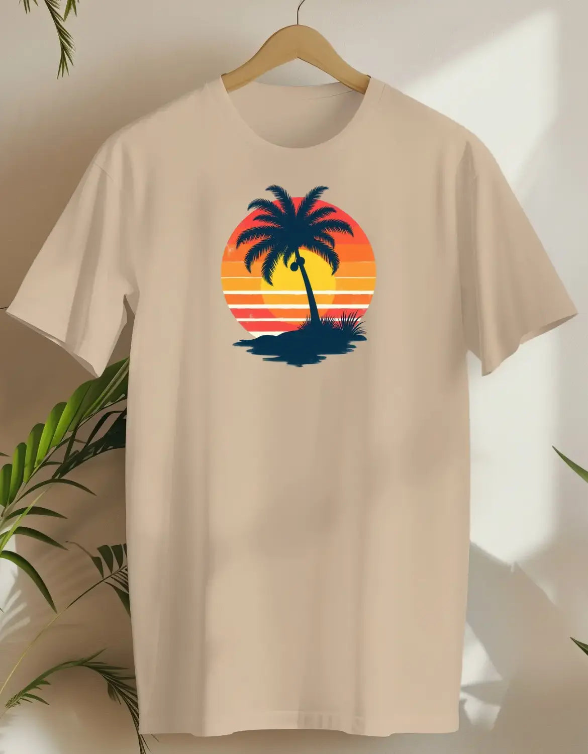 Retro Tropics-T-shirt-Sand-AMCC.STORE