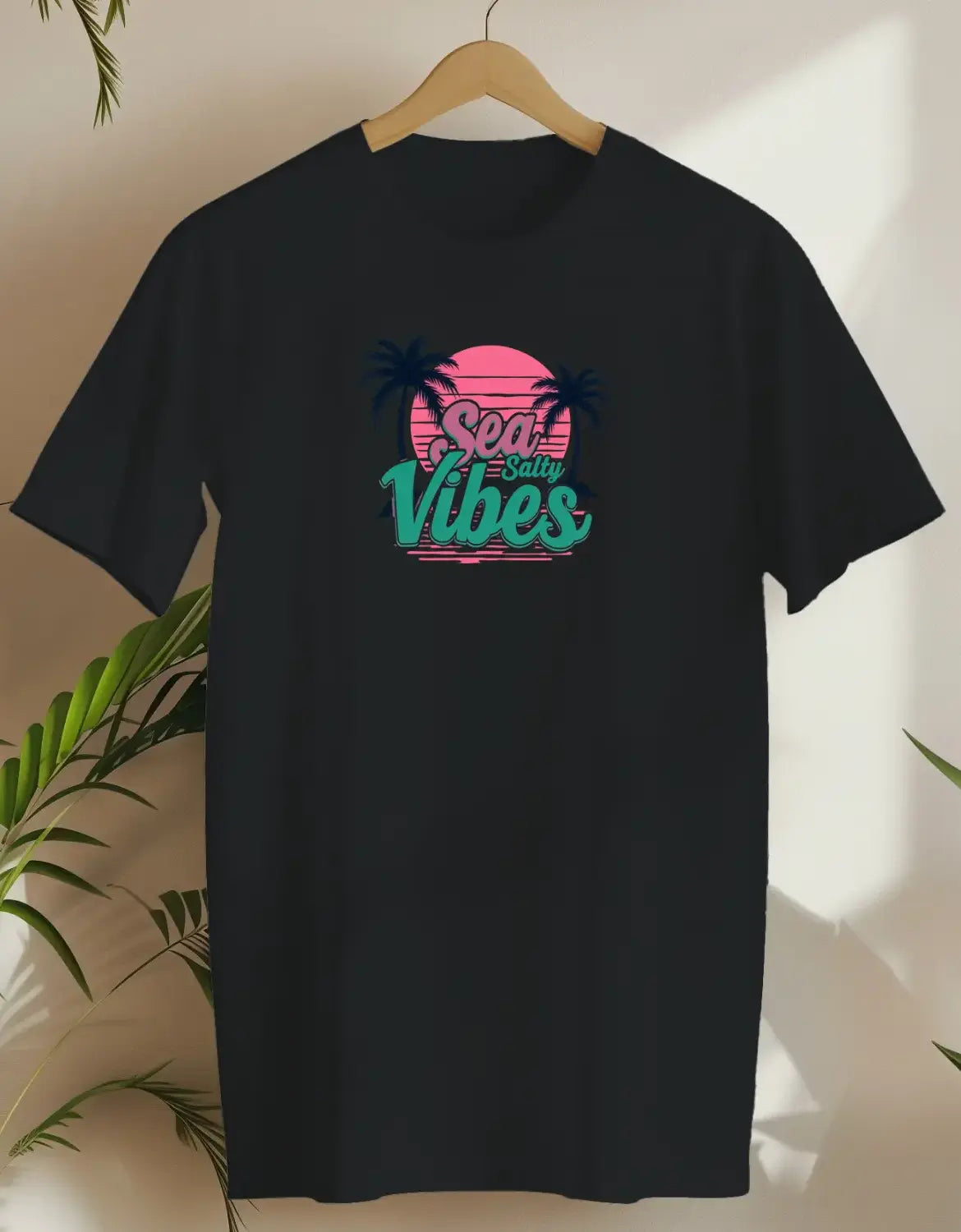 Sea Salty Vibes-T-shirt-Black-AMCC.STORE