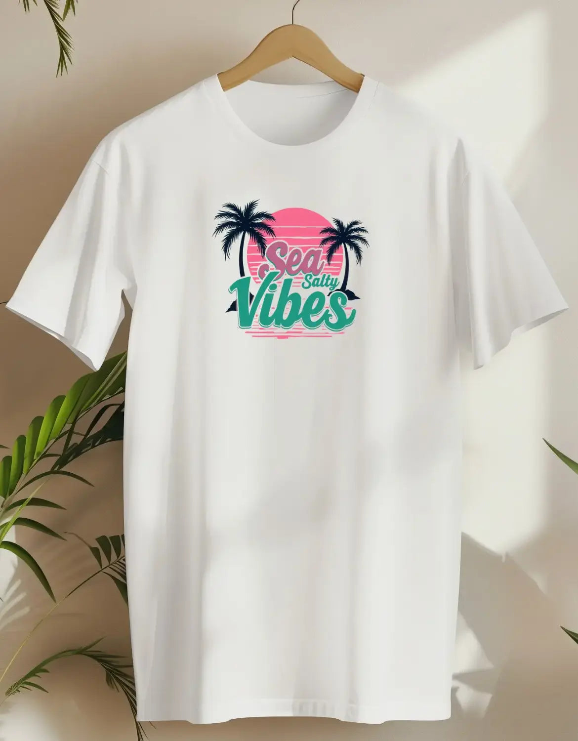 Sea Salty Vibes-T-shirt-White-AMCC.STORE