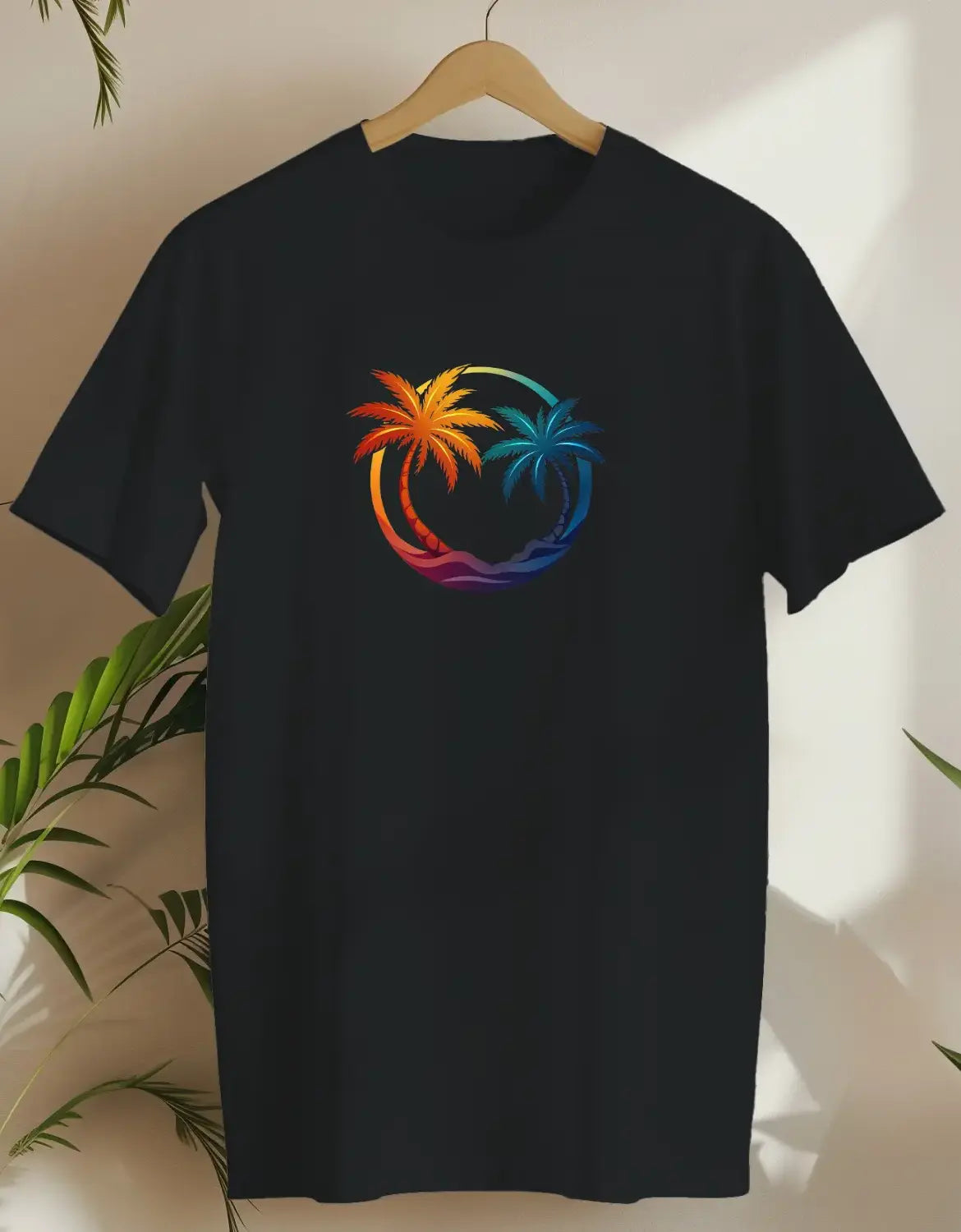 Serene Fern-T-shirt-Black-AMCC.STORE