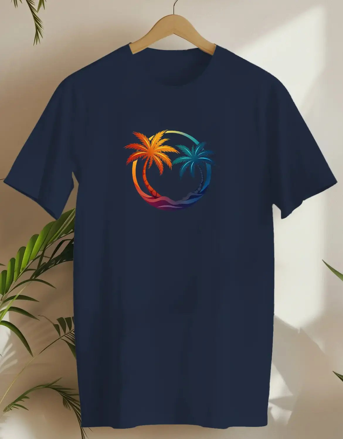 Serene Fern-T-shirt-Navy-AMCC.STORE