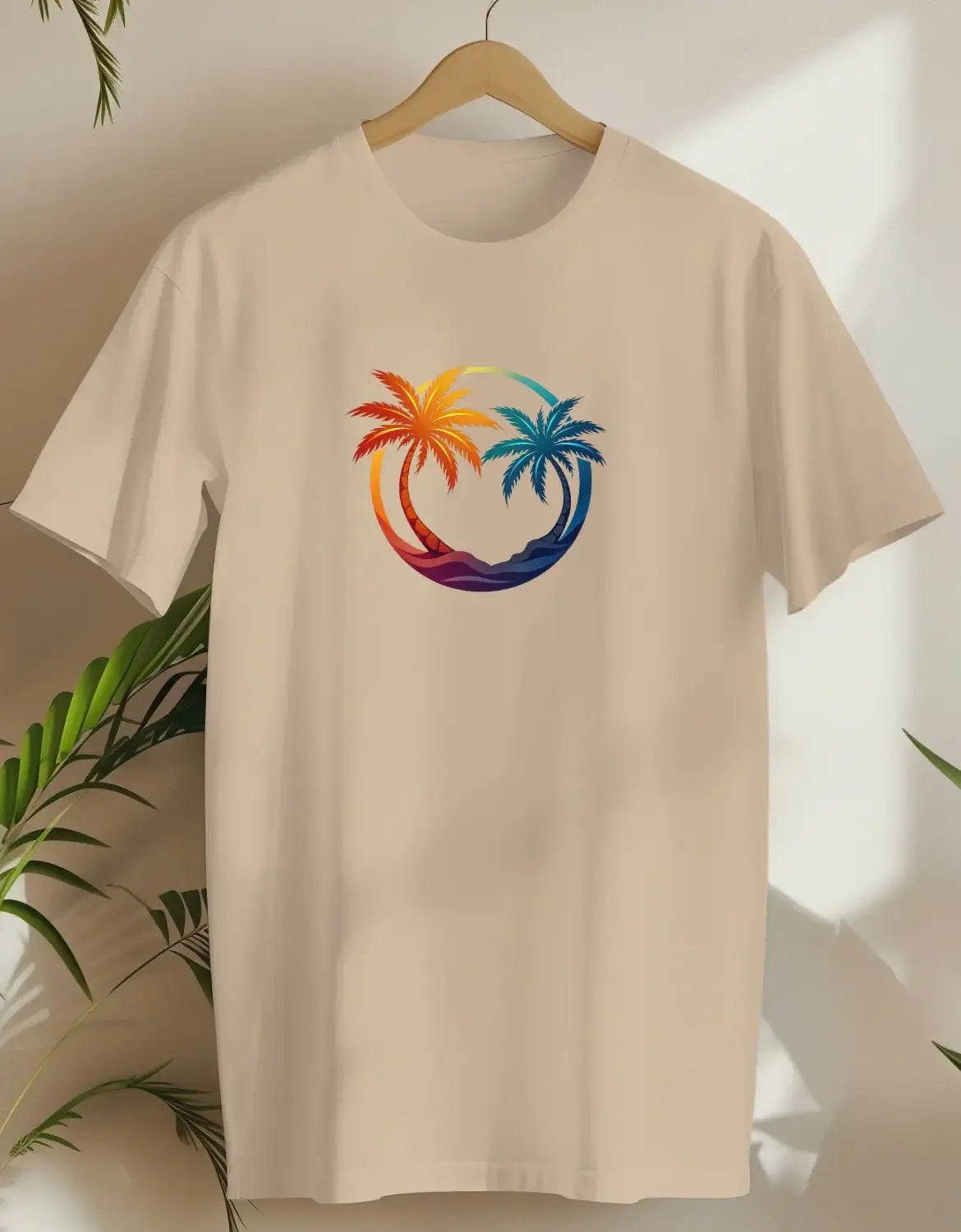 Serene Fern-T-shirt-Sand-AMCC.STORE