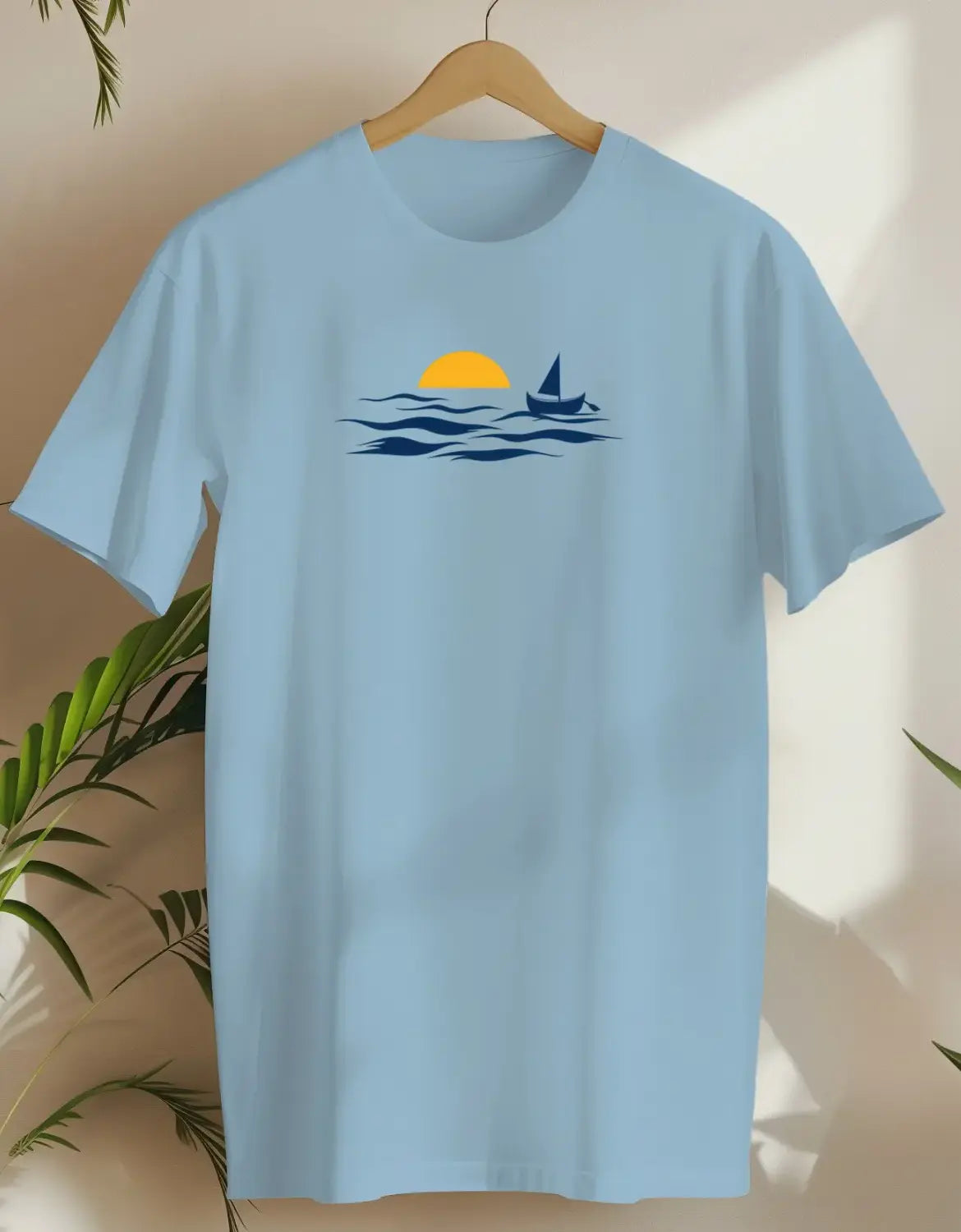 Serene Sunset-T-shirt-Light Blue-AMCC.STORE