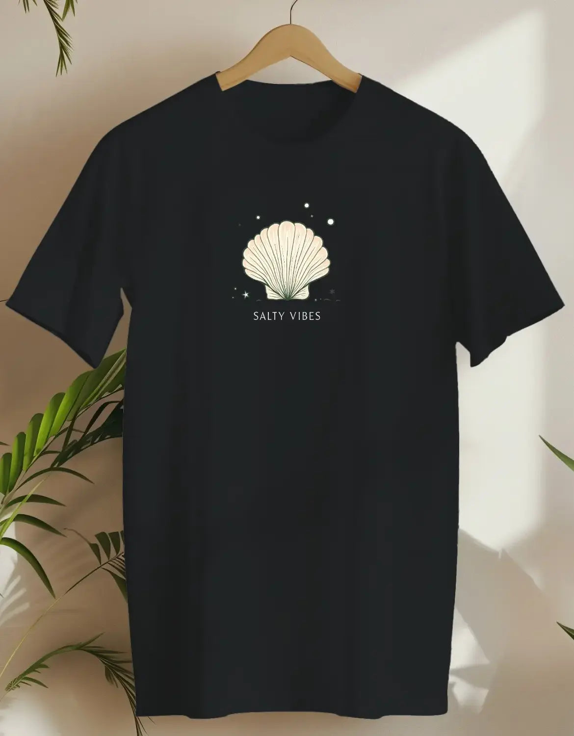 Shell Salty Vibes-T-shirt-Black-AMCC.STORE