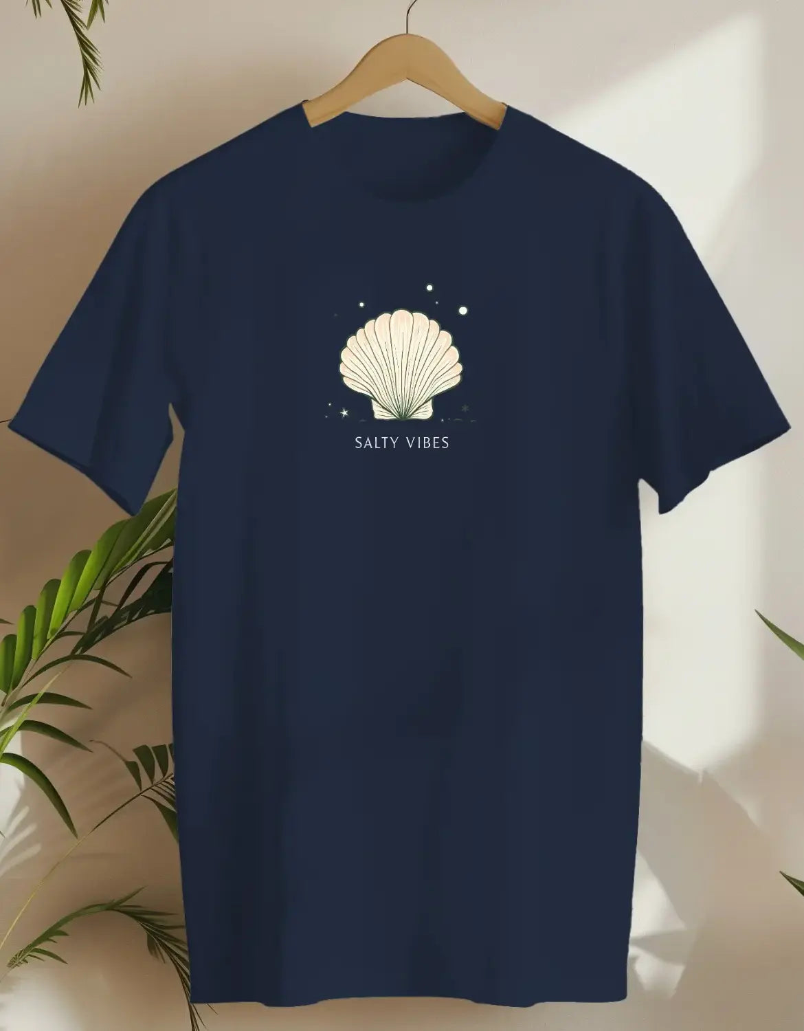 Shell Salty Vibes-T-shirt-Navy-AMCC.STORE
