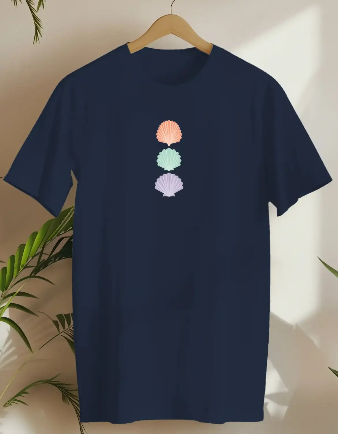 Shells Vertical-T-shirt-Navy-AMCC.STORE