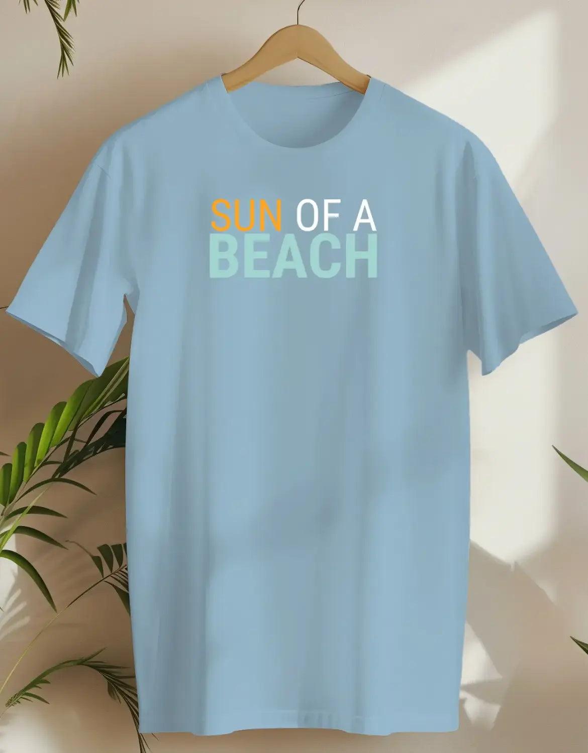 Sun Of A Beach-T-shirt-Light Blue-AMCC.STORE
