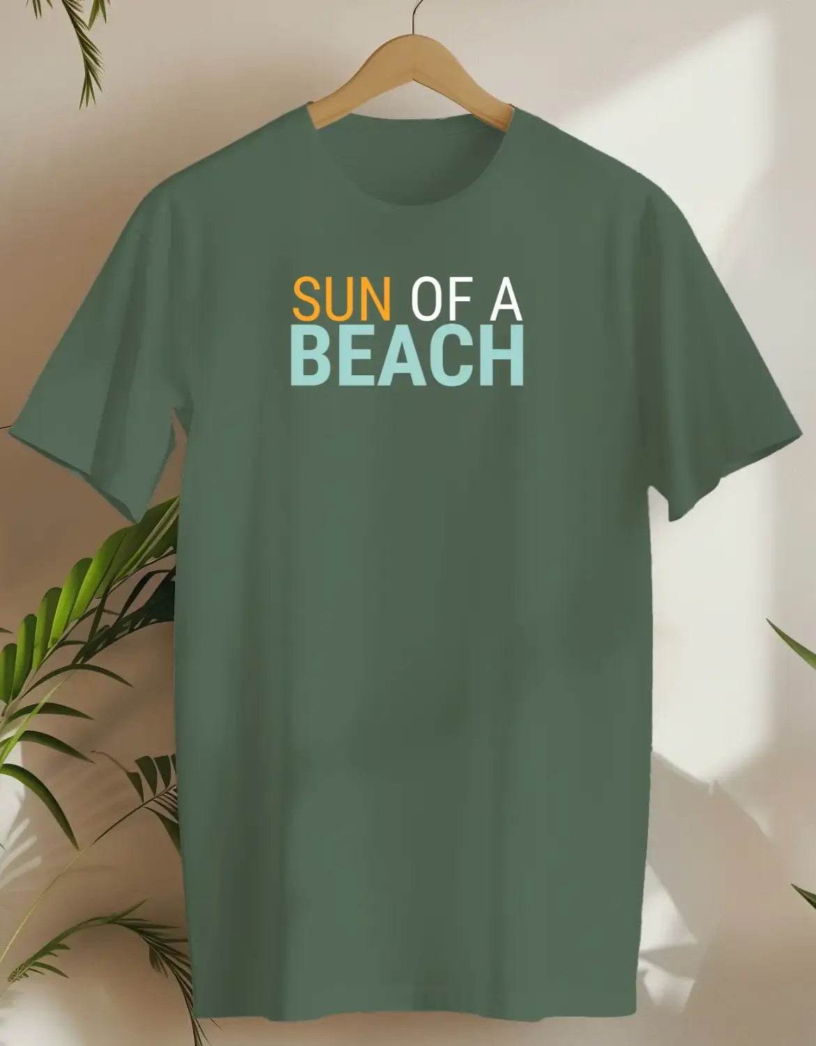 Sun Of A Beach-T-shirt-Military Green-AMCC.STORE