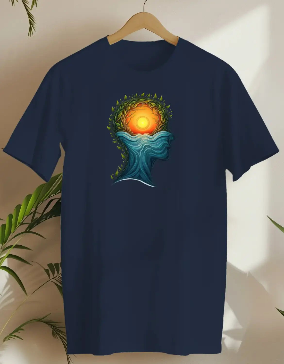 Sunrise In My Mind 3-T-shirt-Navy-AMCC.STORE