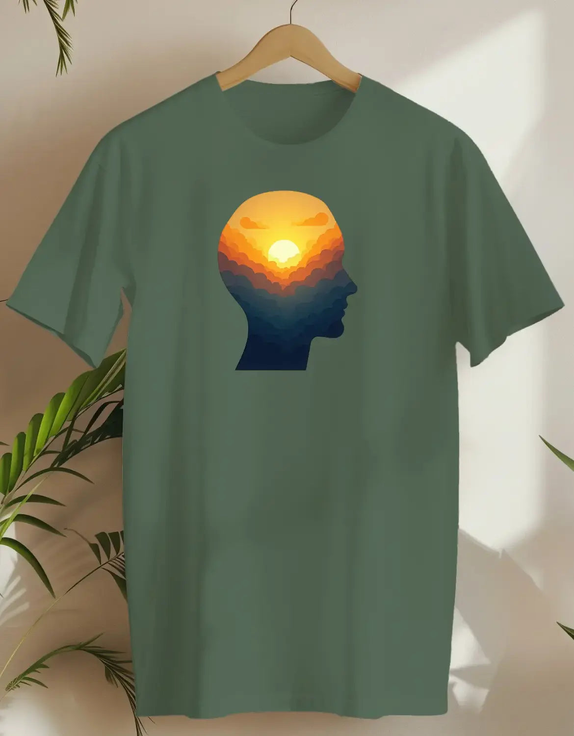 Sunrise In My Mind-T-shirt-Military Green-AMCC.STORE